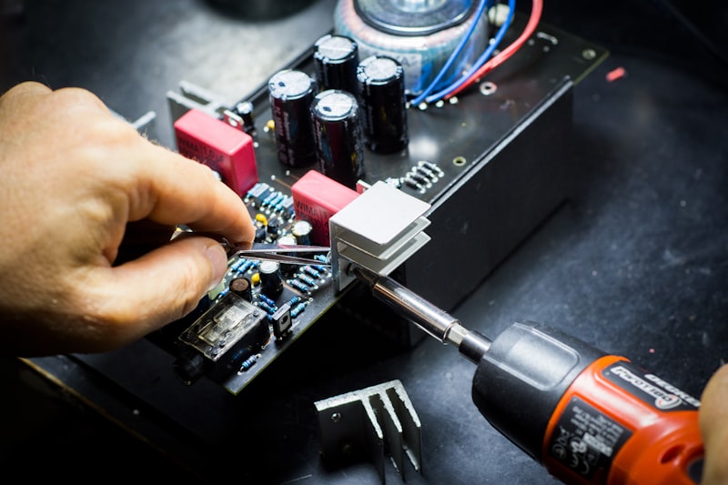 Robotic components and modern electronic setup